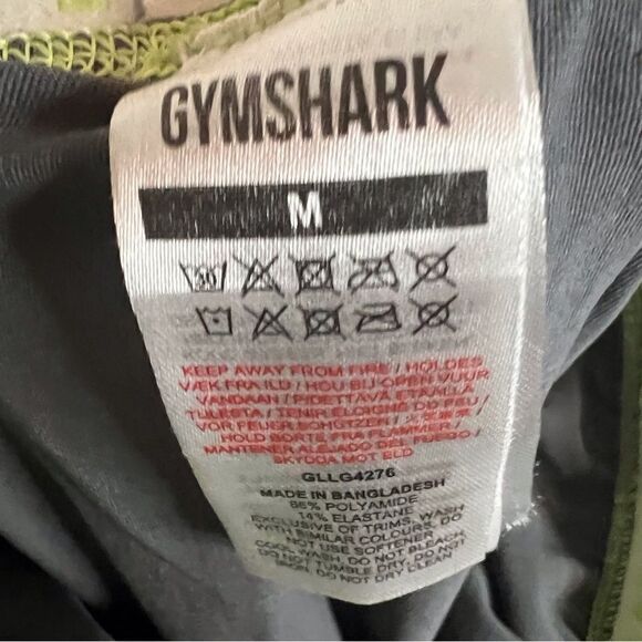 Gymshark Cropped Leggings Wide Waist Band Size Medium Compression Gray - Picture 7 of 7